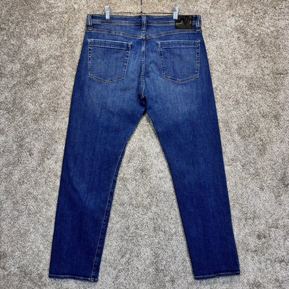 Revtown Jeans Mens 36x34 Blue Automatic Decade Denim Relaxed Straight Stretch